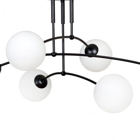 Plafonnier Mobis Noir (6 lumieres)