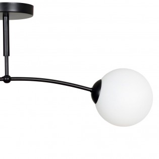 Plafonnier Mobis Noir (2 lumieres)