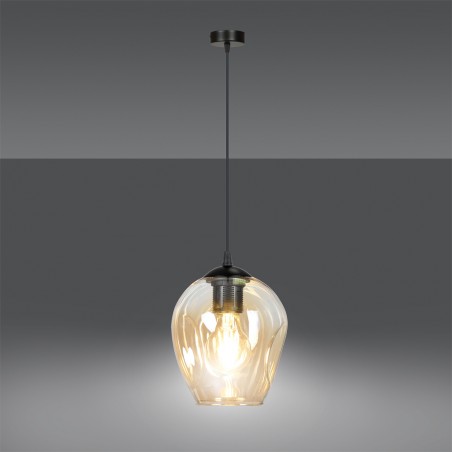 Lampe de plafond Domos Ambre