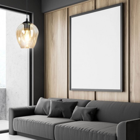 Lampe de plafond Domos Ambre