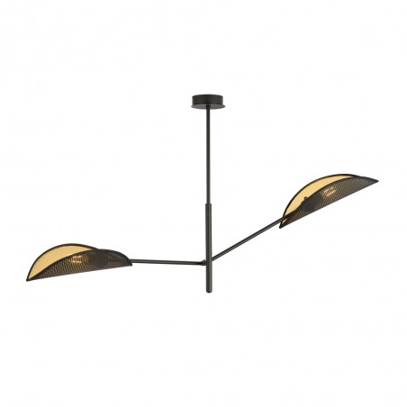 Lampe de plafond Cano Noir (2 lumieres)