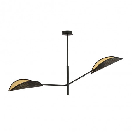 Lampe de plafond Cano Noir (2 lumieres)