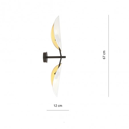 Applique Murale Cano Blanc (2 lumieres)