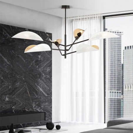 Lustre Cano Blanc (6 lumieres)
