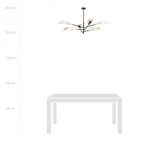 Lustre Cano Blanc (6 lumieres)