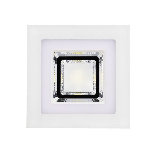Downlight LED Combi carrée (double allumage)