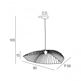 Lampe de suspension Leaf