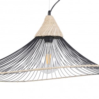 Lampe de suspension Lizzie Rotin XL