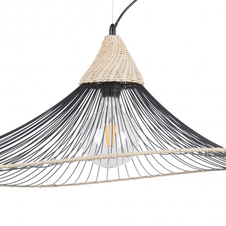 Lampe de suspension Lizzie Rotin XL