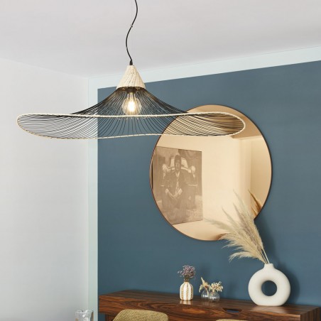 Lampe de suspension Lizzie Rotin XL