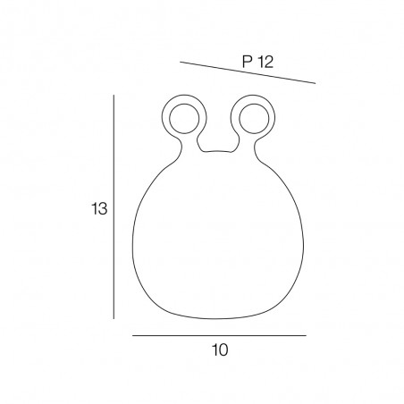 Lampe portable enfants LED Slug RGB (3W)