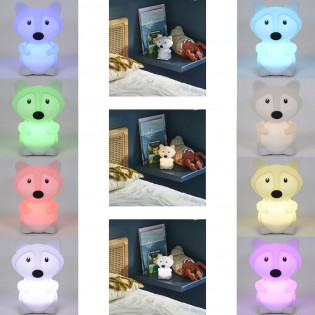 Lampe portable enfants LED Big Fox RGB (4W)