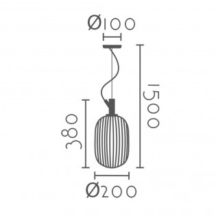 Lampe de plafond Carabo II
