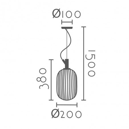 Lampe de plafond Carabo II