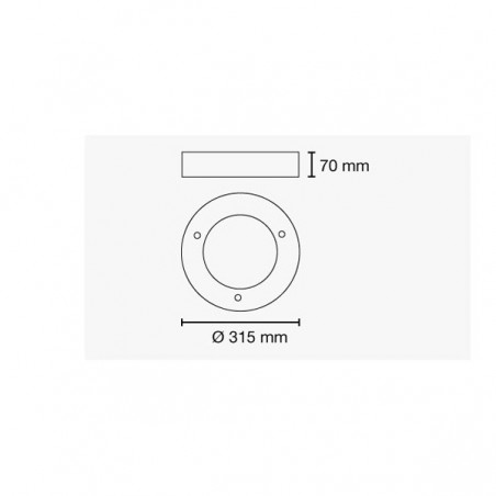 Plafonnier LED Ancona (12W)
