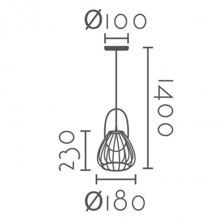 Lampe a suspensión Chagra