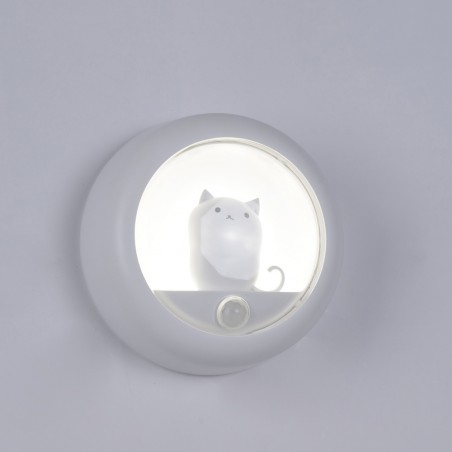 Veilleuise á LED avec capteur pour enfants Chat (3W)