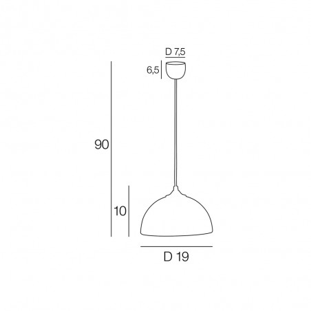Lampe de plafond Dome Nuage