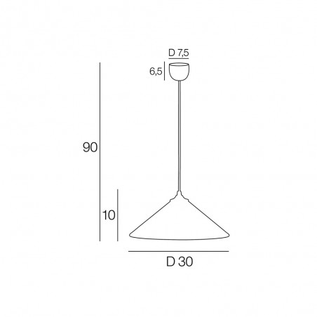 Lampe de suspension Cone Nuage