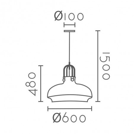 Lampe a suspension Teldo