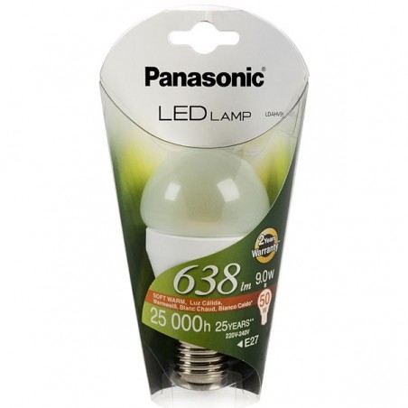 Pack 2 x LED 9W E27-Panasonic