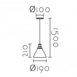 Lampe de plafond Turiga II