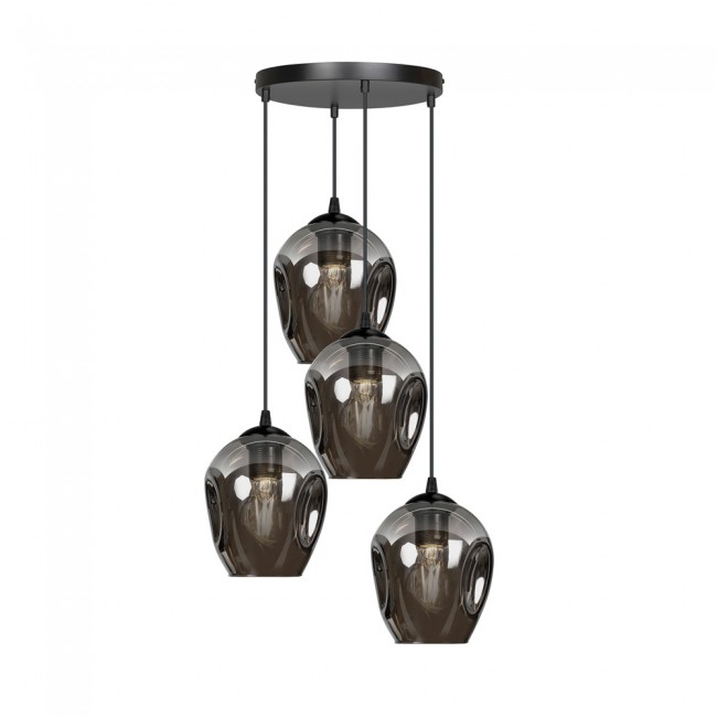 Lampe de suspension Domos Graphite (4 lumieres)