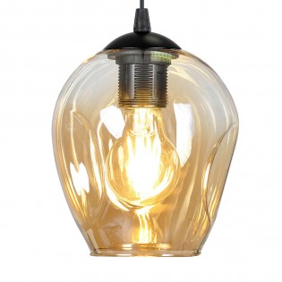 Lampe de suspension Domos Ambre (4 lumieres)