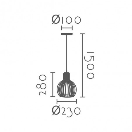 Lampe de plafond Boal