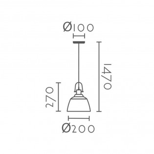 Lampe de plafond Samos III