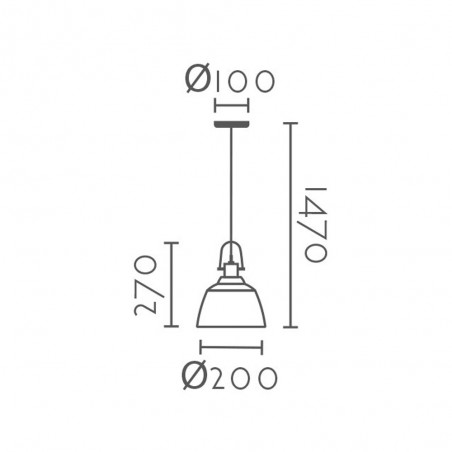 Lampe de plafond Samos III
