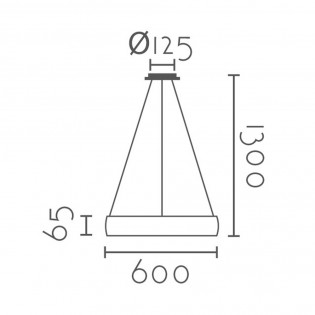Lampe a suspensión Led Rojas (36W)