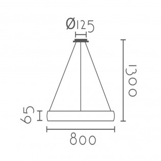 Lampe a suspensión Led Rojas (48W)