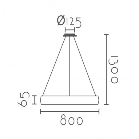 Lampe a suspensión Led Rojas (48W)