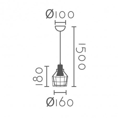 Lampe de plafond Malva