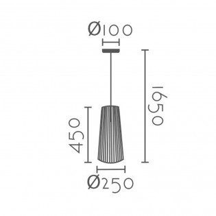 Lampe de plafond Menta