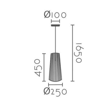 Lampe de plafond Menta