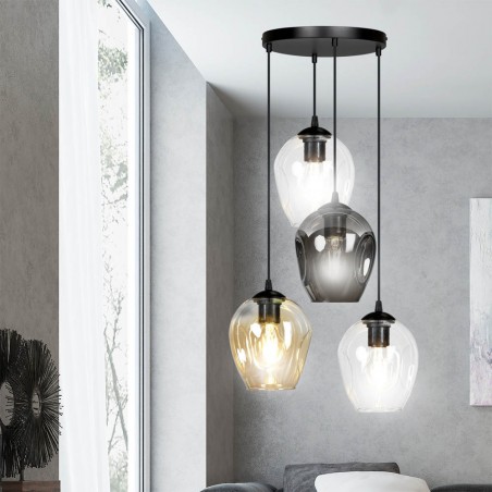 Lampe de suspension Domos Mix (4 lumieres)