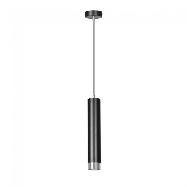 Lampe de suspension Mura Noir/Chrome