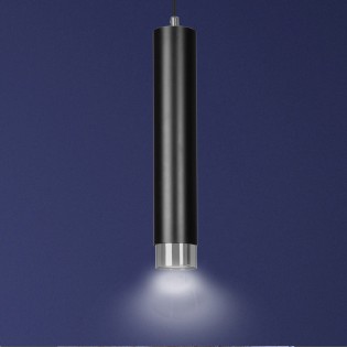 Lampe de suspension Mura Noir/Chrome