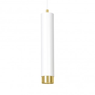 Regletté de suspension Mura Blanc/Or (3 lumieres)