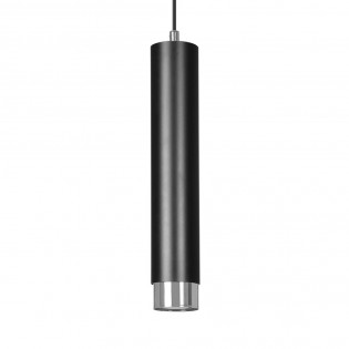 Regletté de suspension Mura Noir/Chrome (4 lumieres)