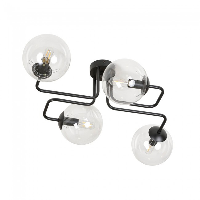 Plafonnier Vesta Transparent (4 lumières)