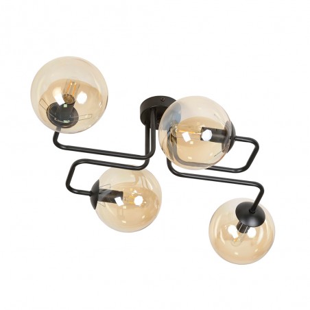 Plafonnier Vesta Ambre (4 lumières)
