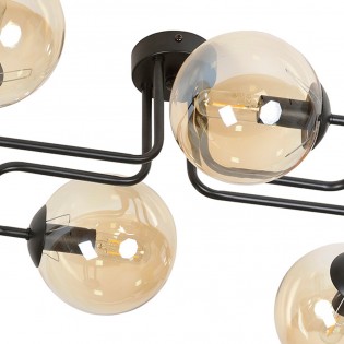 Plafonnier Vesta Ambre (4 lumières)