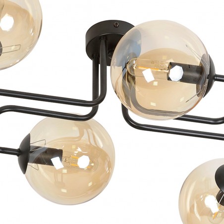 Plafonnier Vesta Ambre (4 lumières)
