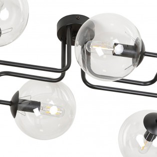Plafonnier Vesta Transparent (4 lumières)