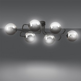 Plafonnier Vesta Graphite (6 lumières)