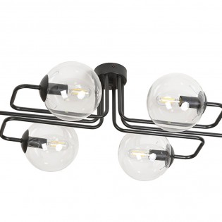Plafonnier Vesta Transparent (6 lumières)