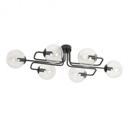 Plafonnier Vesta Transparent (6 lumières)